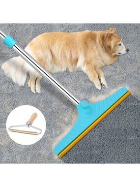 Pet Hair Removal Carpet Rake Tool | Effective Dog & Cat Hair Remover for